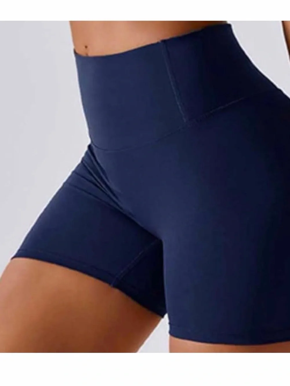 Pack two High-Waist Navy Women’s Performance Bike Shorts